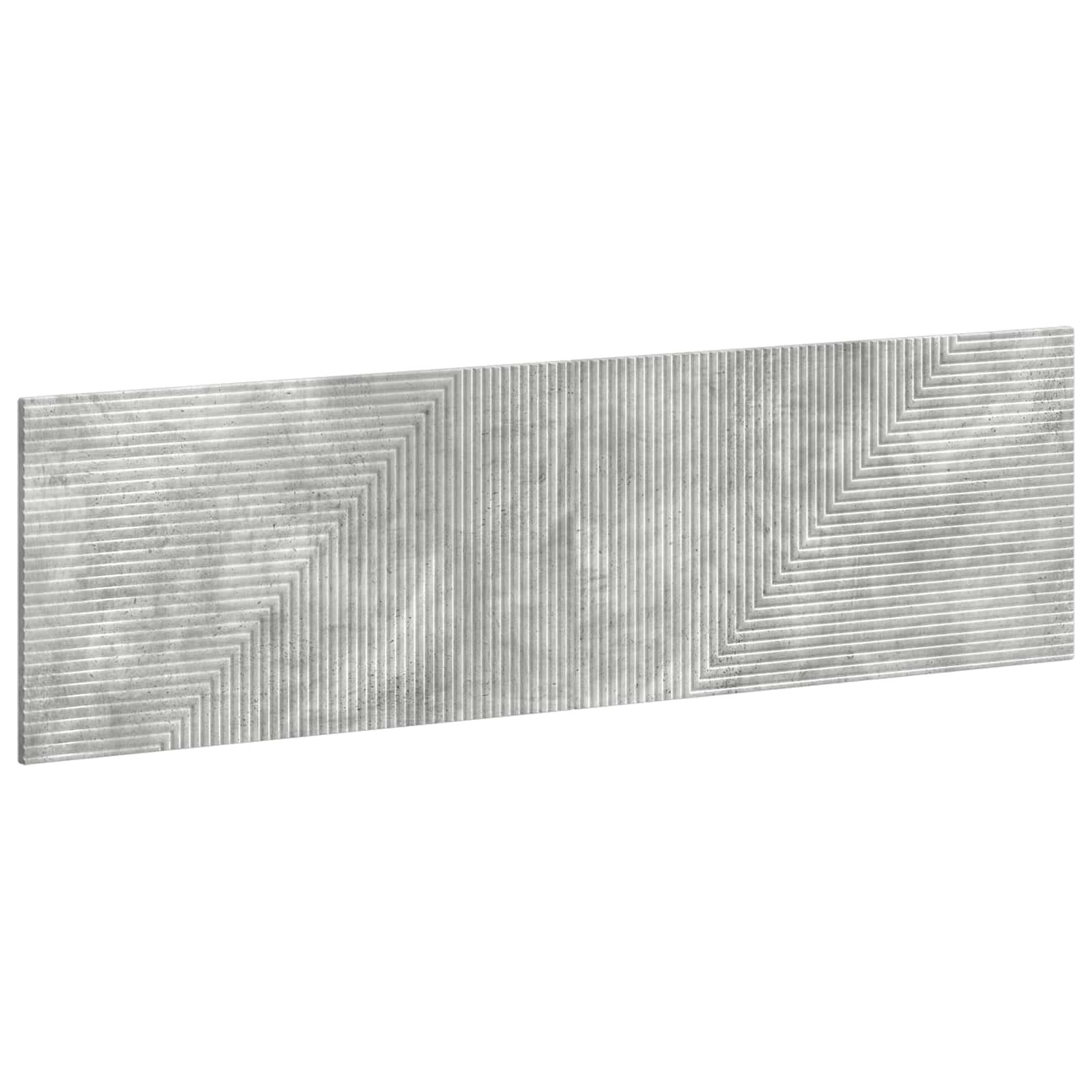 Væghængt hovedgærde HAARLEM i betongrå - 180 x 50 cm