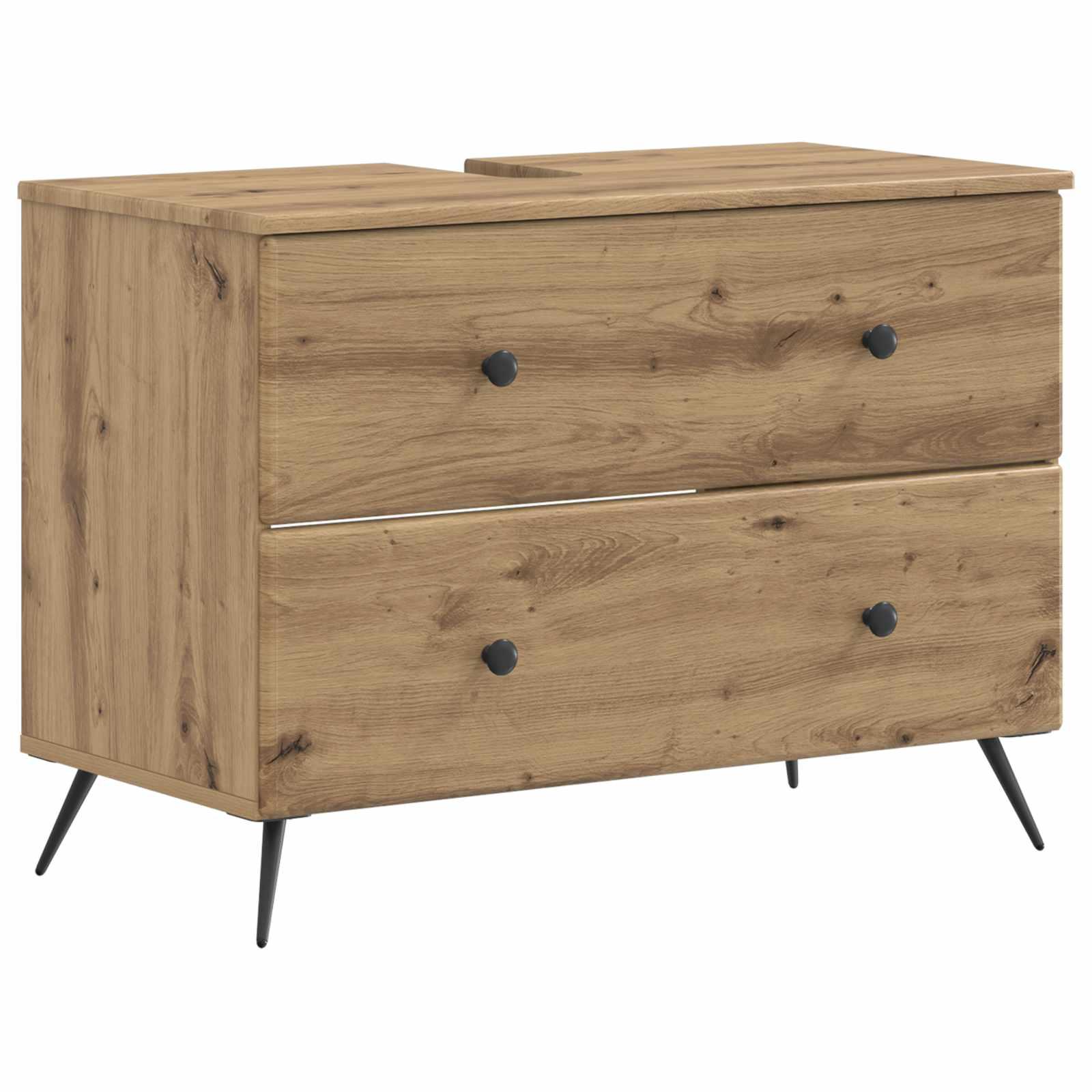 Badeværelsesskab under vask BREDA artisan-eg 82 x 41 x 59 cm
