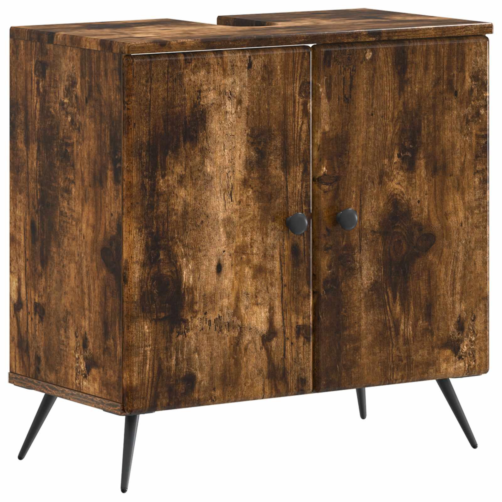 Badeværelsesskab under vask BREDA røget eg 59,5 x 31,5 x 59 cm