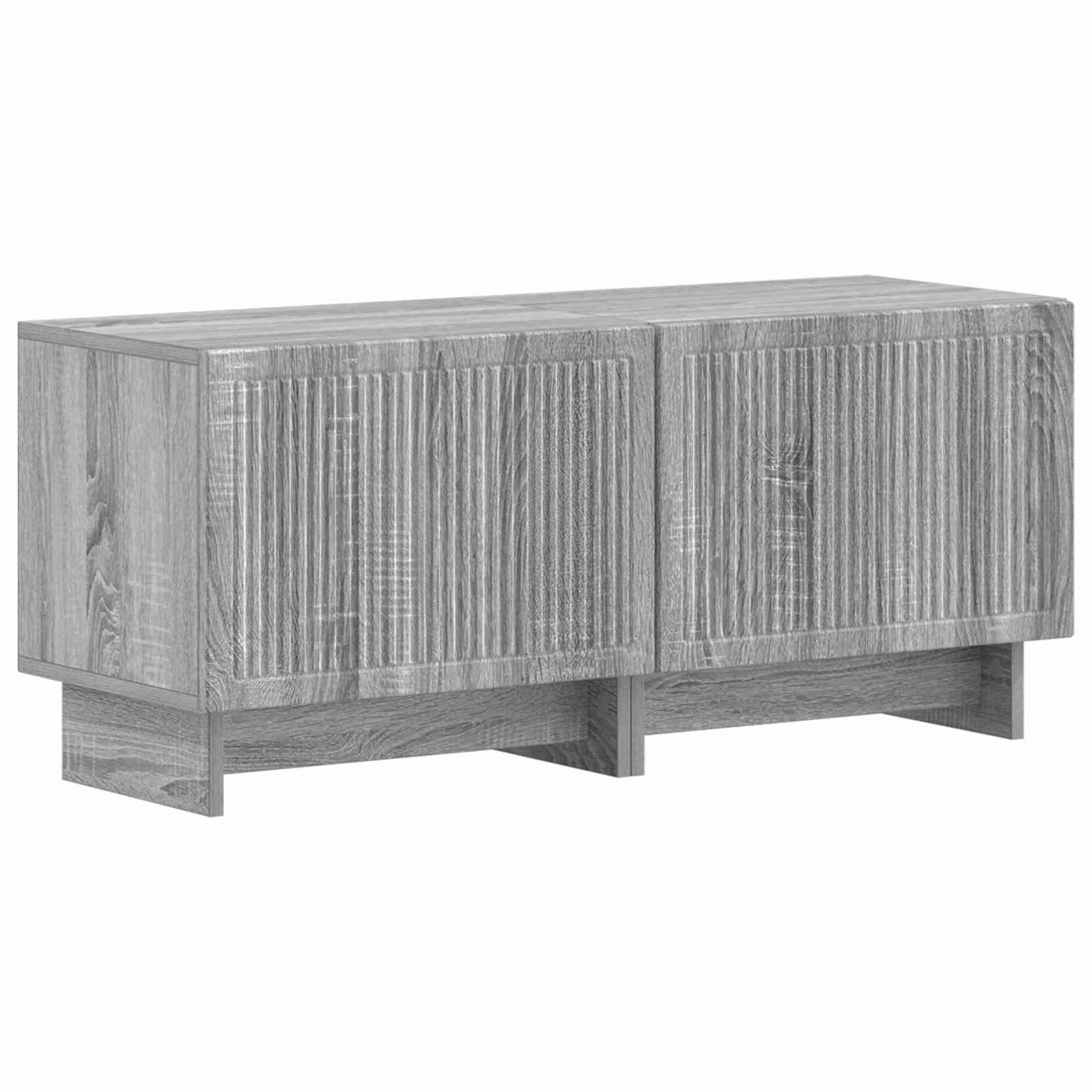 TV-skabe i grå sonoma i konstrueret træ - 2 stk.