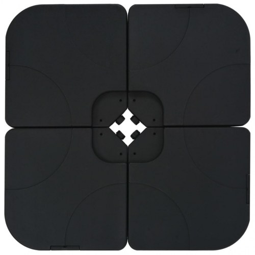 Haveparasol m. transportabel fod antracitgrå