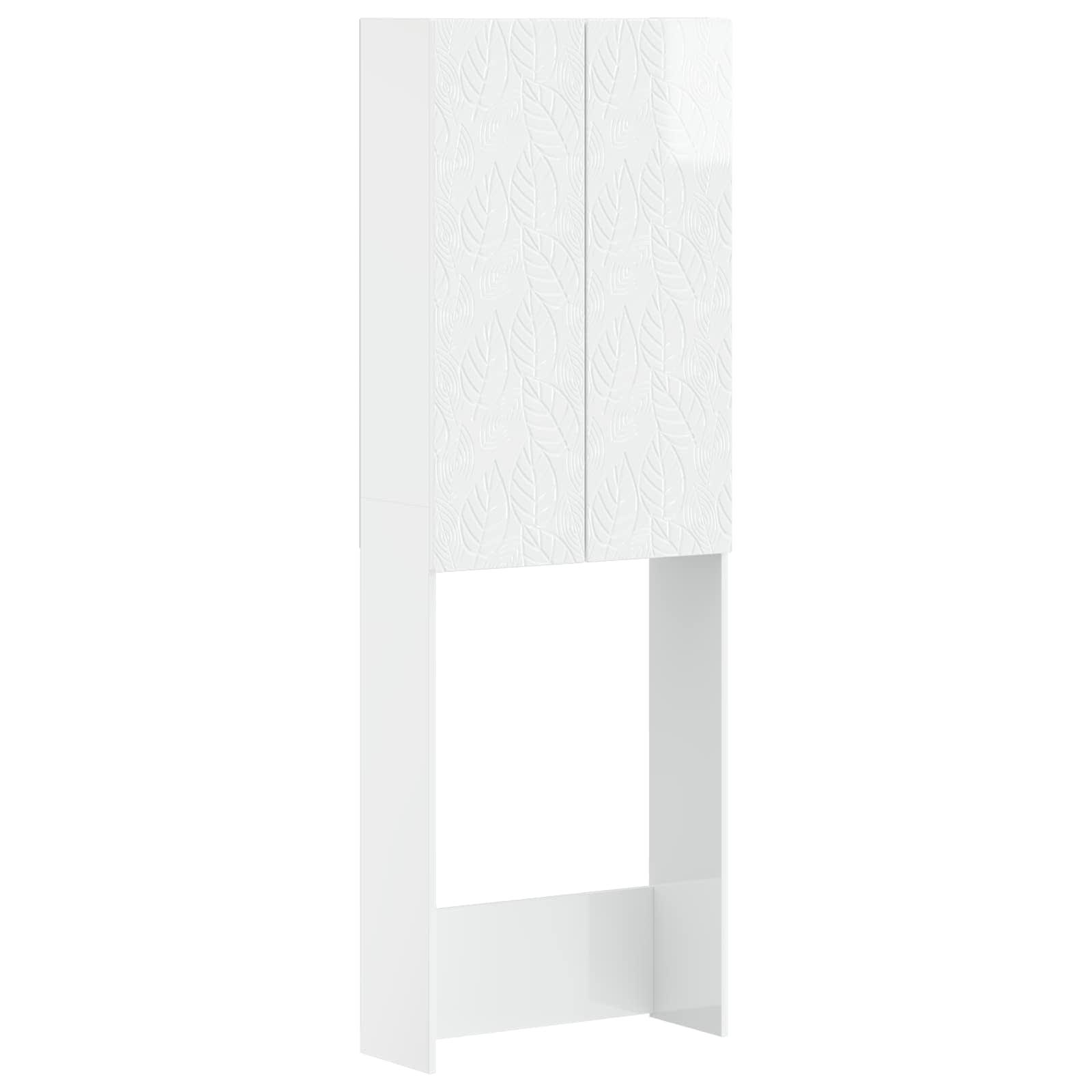 Toilet skab DELFT hvid højglans 66 x 25,5 x 190 cm