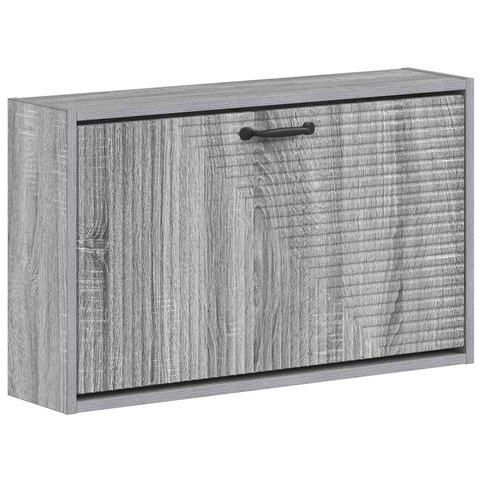 Vægmonteret skoskab HAARLEM 71 x 17 x 43 cm i grå sonoma