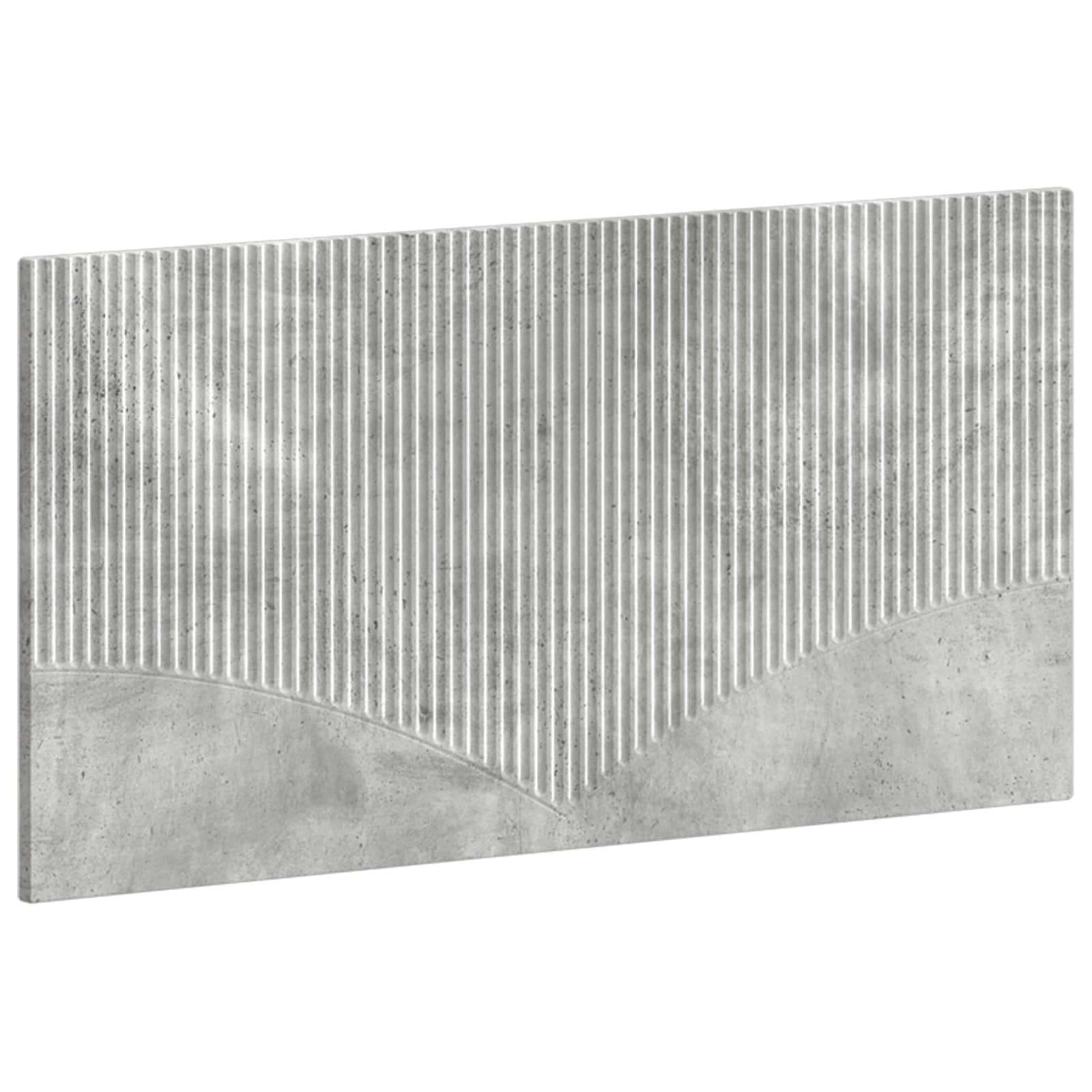 Væghængt hovedgærde HOORN betongrå 100 x 3 x 50 cm