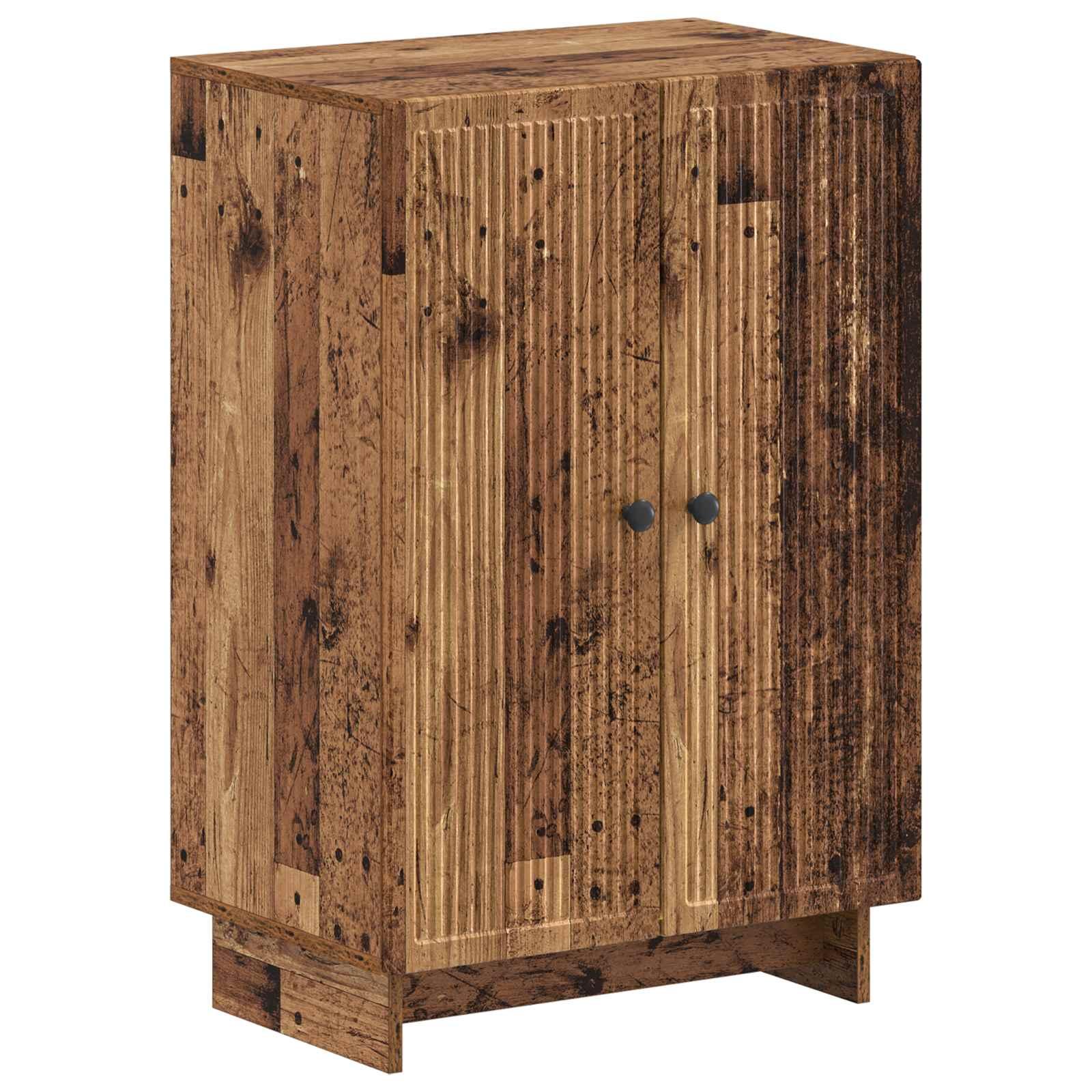 Skoskab EDE 59,5 x 39,5 x 90 cm i konstrueret træ - gammelt træ