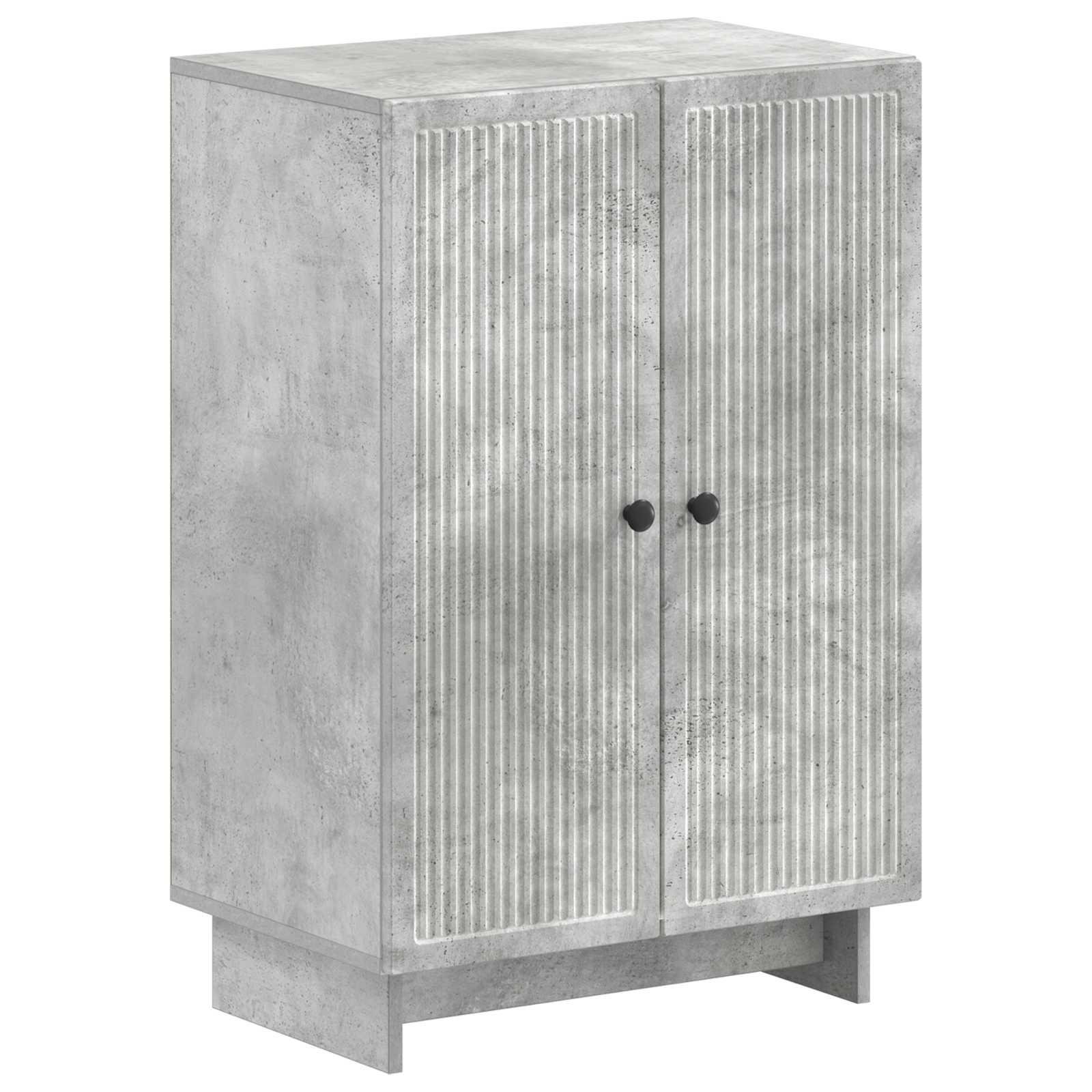 Skoskab EDE 59,5 x 39,5 x 90 cm i konstrueret træ - betongrå