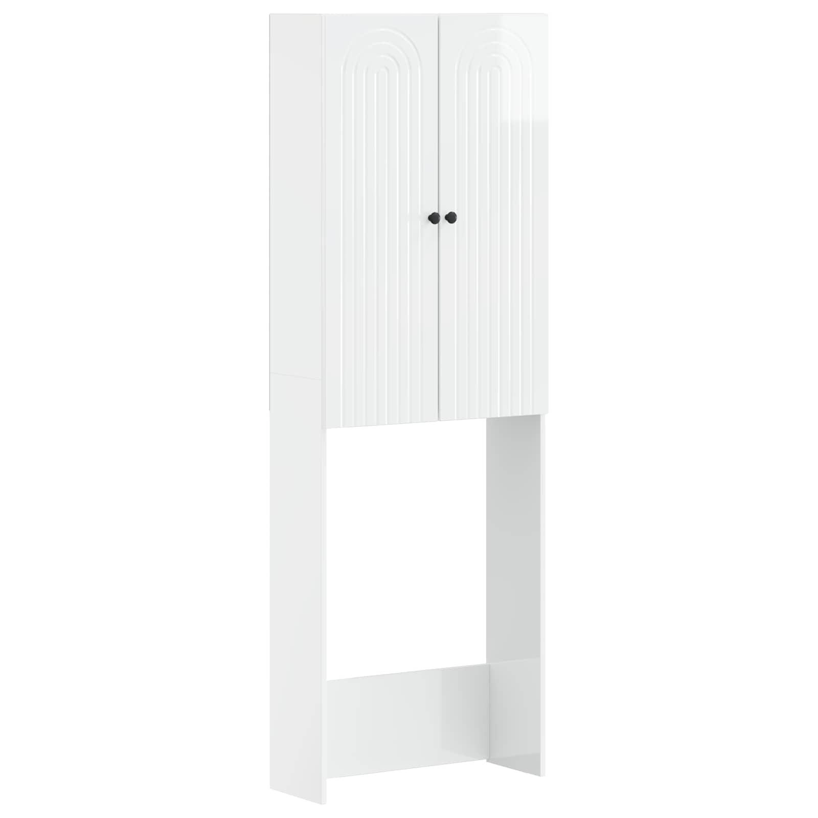 Toilet skab ALKMAAR hvid højglans 66 x 25,5 x 190 cm