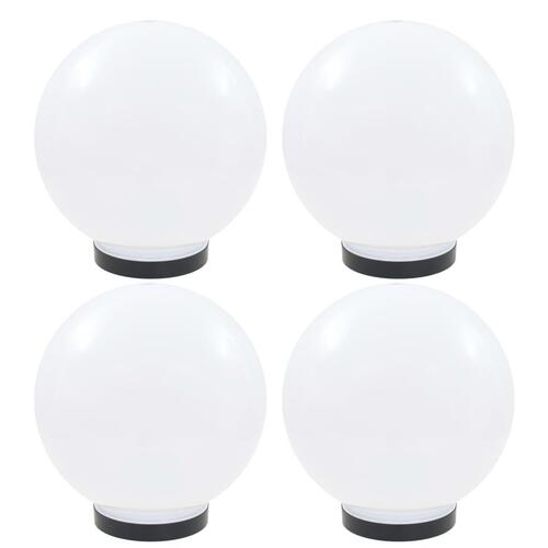 LED-kuglelamper 4 stk. kugleformet 25 cm PMMA