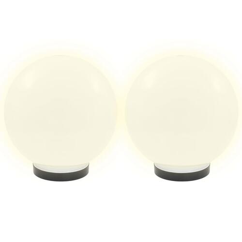 LED-kuglelamper 4 stk. kugleformet 25 cm PMMA