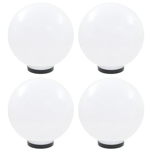 LED-kuglelamper 4 stk. kugleformet 30 cm PMMA