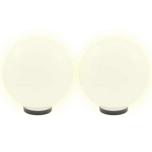 LED-kuglelamper 4 stk. kugleformet 30 cm PMMA