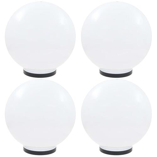 LED-kuglelamper 4 stk. kugleformet 40 cm PMMA