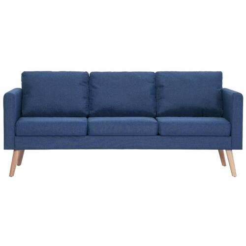 Sofasæt i 2 dele stof blå