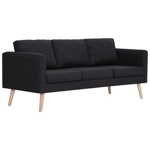 Sofasæt i 2 dele stof sort