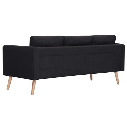 Sofasæt i 2 dele stof sort