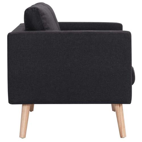 Sofasæt i 2 dele stof sort