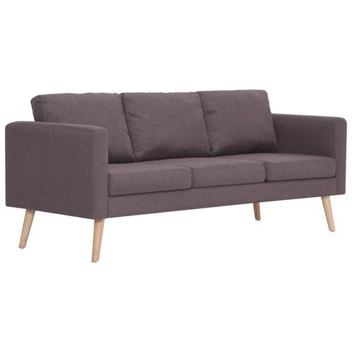 Sofasæt i 2 dele stof gråbrun