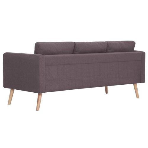 Sofasæt i 2 dele stof gråbrun