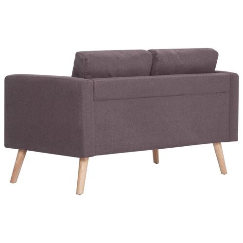 Sofasæt i 2 dele stof gråbrun