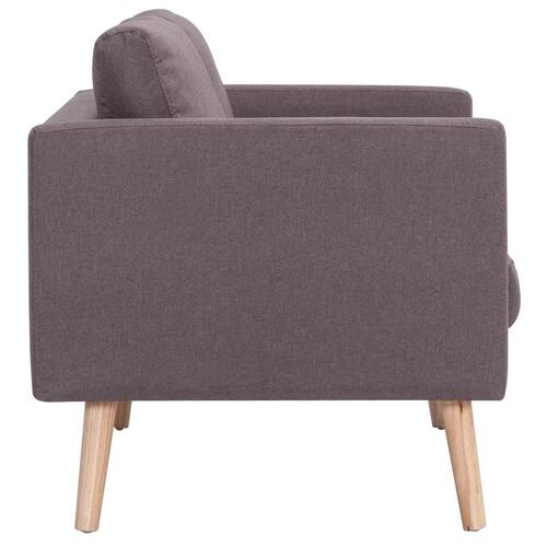 Sofasæt i 2 dele stof gråbrun