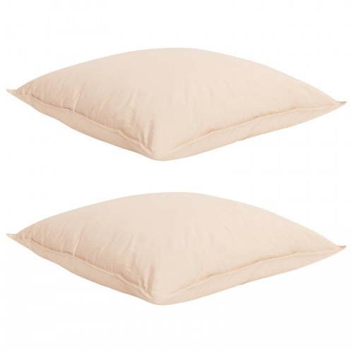 Dyne 200 x 200 cm til hele året med kapokfibre og bomuldsbetræk - beige