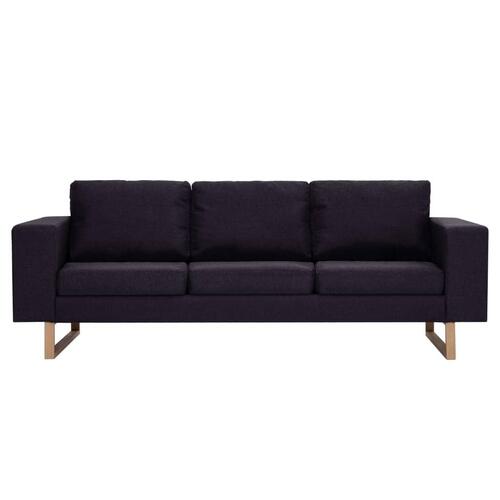 Sofasæt i 2 dele stof sort