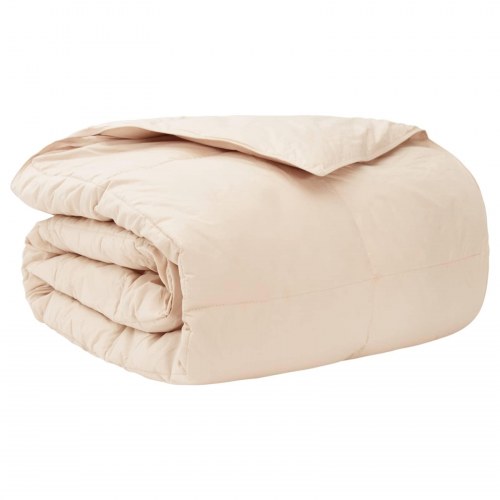 Dyne- og pudesæt 200 x 220 cm 250 gsm naturlig kapok beige