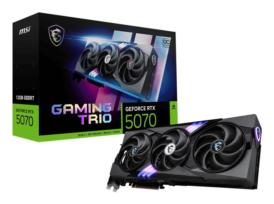 MSI GeForce RTX 5070 12 GB GDDR7 GAMING TRIO OC grafikkort