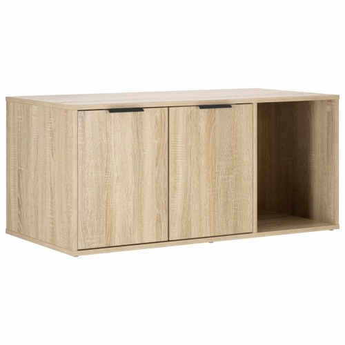 Kattebur møbel med skjult kattebakke i Sonoma-eg 100 x 49 x 45 cm