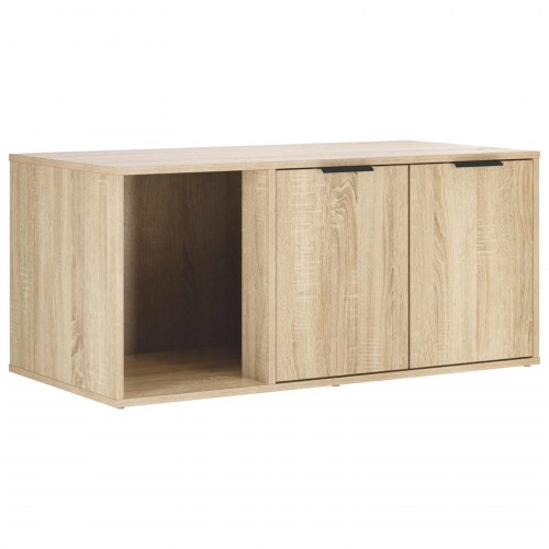 Kattebur møbel med skjult kattebakke i Sonoma-eg 100 x 49 x 45 cm