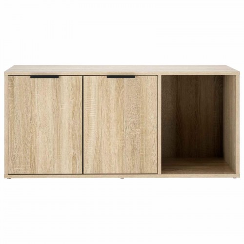Kattebur møbel med skjult kattebakke i Sonoma-eg 100 x 49 x 45 cm