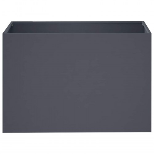 Blomsterkrukke 2 stk. antracit 60 x 40 x 40 cm
