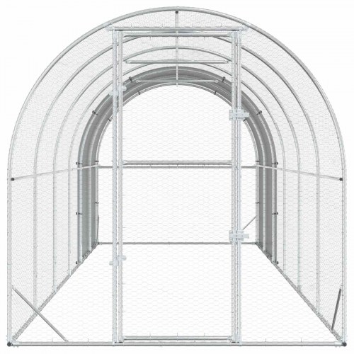 Kyllingehus sølv 600 x 200 x 200 cm i galvaniseret stål