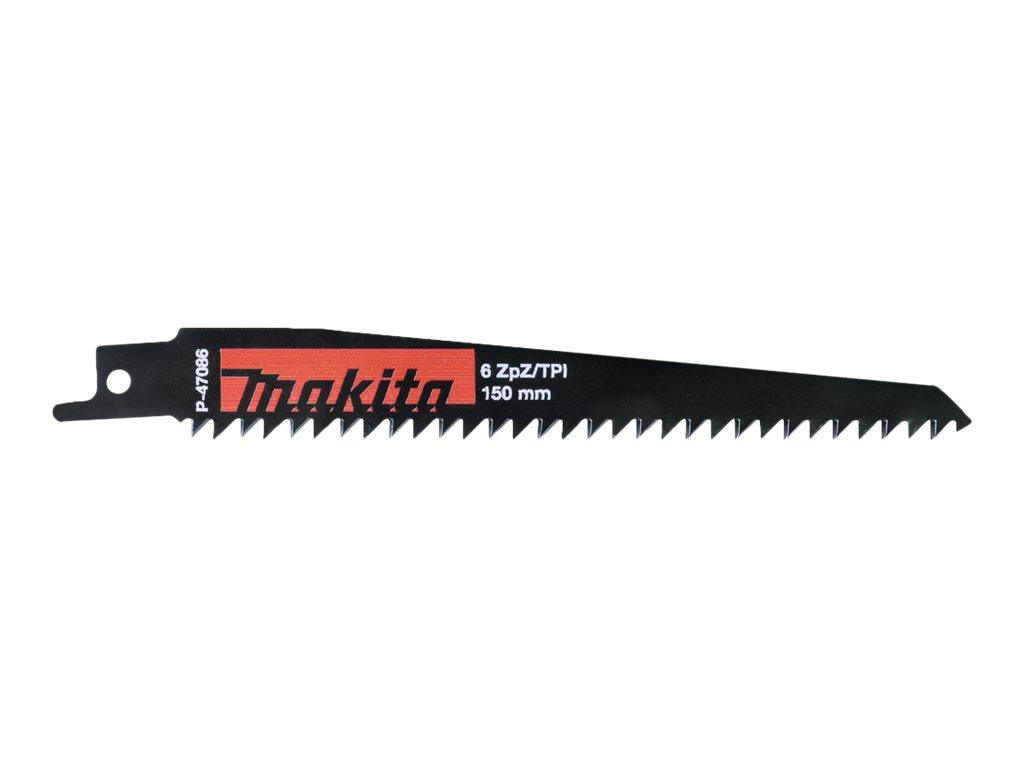 Makita - Sabelsavsklinge - 5 stykker - længde: 150 mm - bredde: 19 mm - for Makita DJR183, DJR186, DJR187, DJR188, DJR189, JR001, JR001GM201, JR002, JR3051, JR3061
