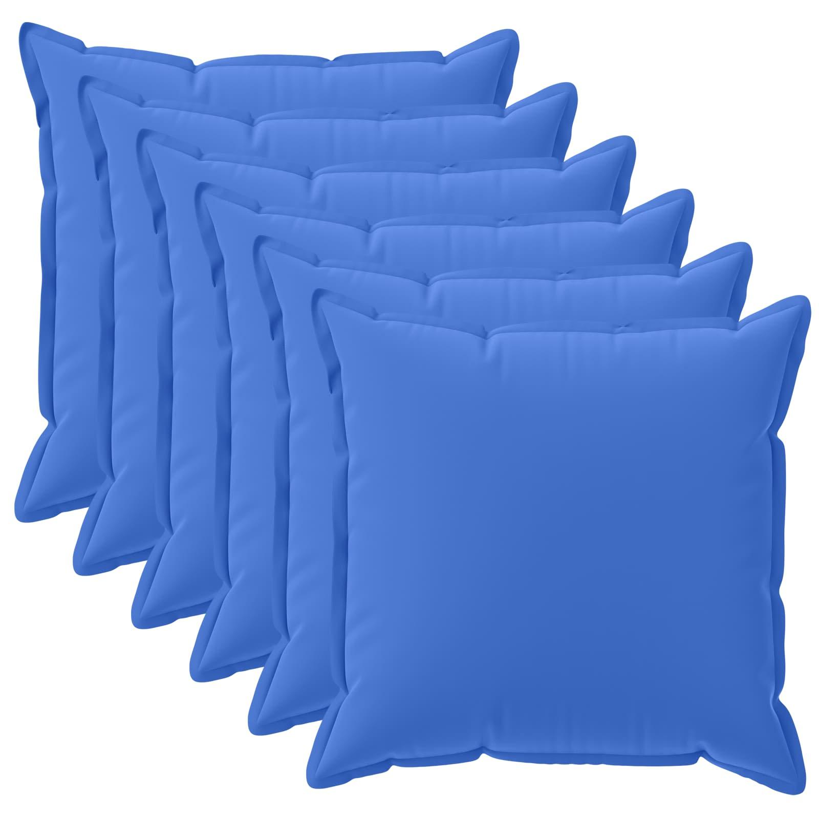 Pudebetræk 6 stk. HOUTEN kongelig blå 35 x 35 cm polyester