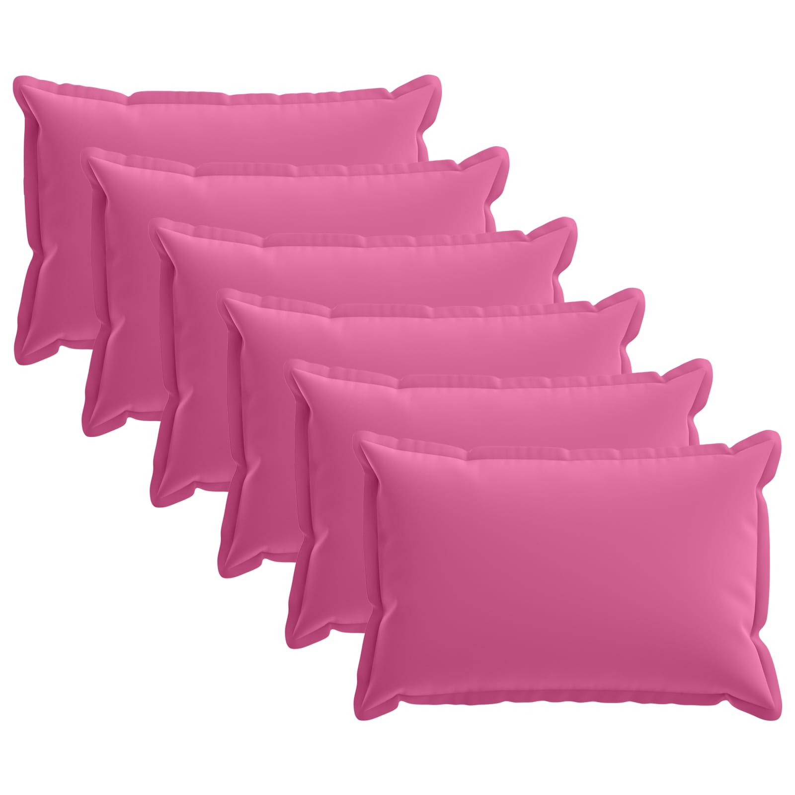Pudebetræk HOUTEN 6 stk. lyserød 50 x 75 cm polyester