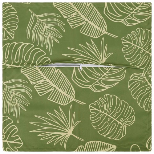 Pudebetræk 6 stk. HOUTEN med bladdesign 30 x 30 cm i polyester