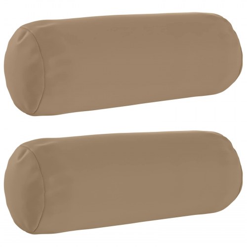 Pudebetræk 2 stk. HEERLEN gråbrun Ø 15 x 40 cm i polyester