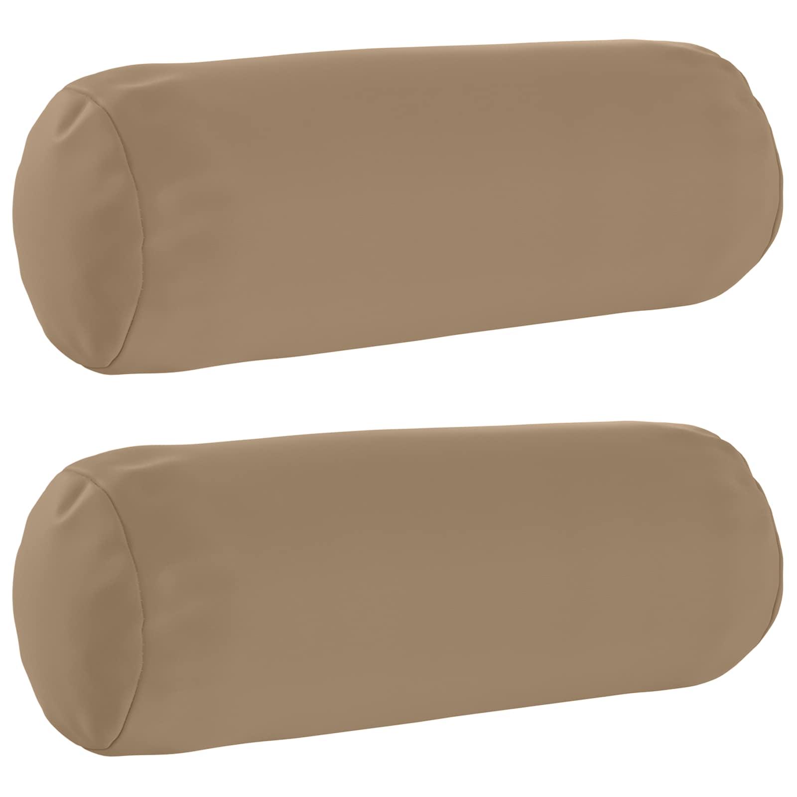 Pudebetræk 2 stk. HEERLEN gråbrun Ø 15 x 40 cm i polyester
