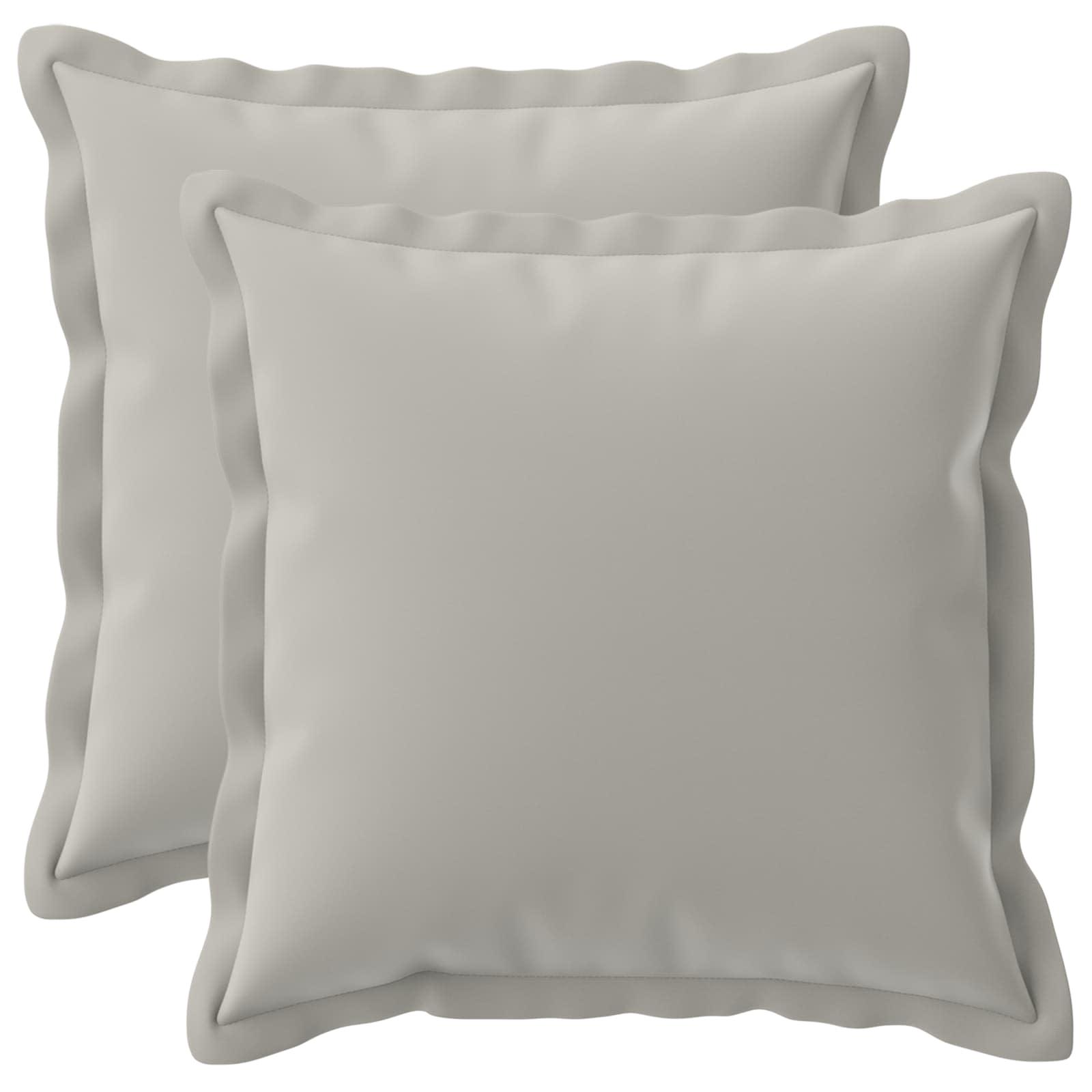 Pudebetræk HOUTEN 2 stk. grå 30 x 30 cm i polyester
