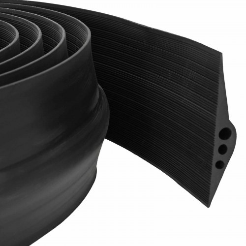 Garage gulvforsegling sort 78 x 14 mm 2 m EPDM gummi