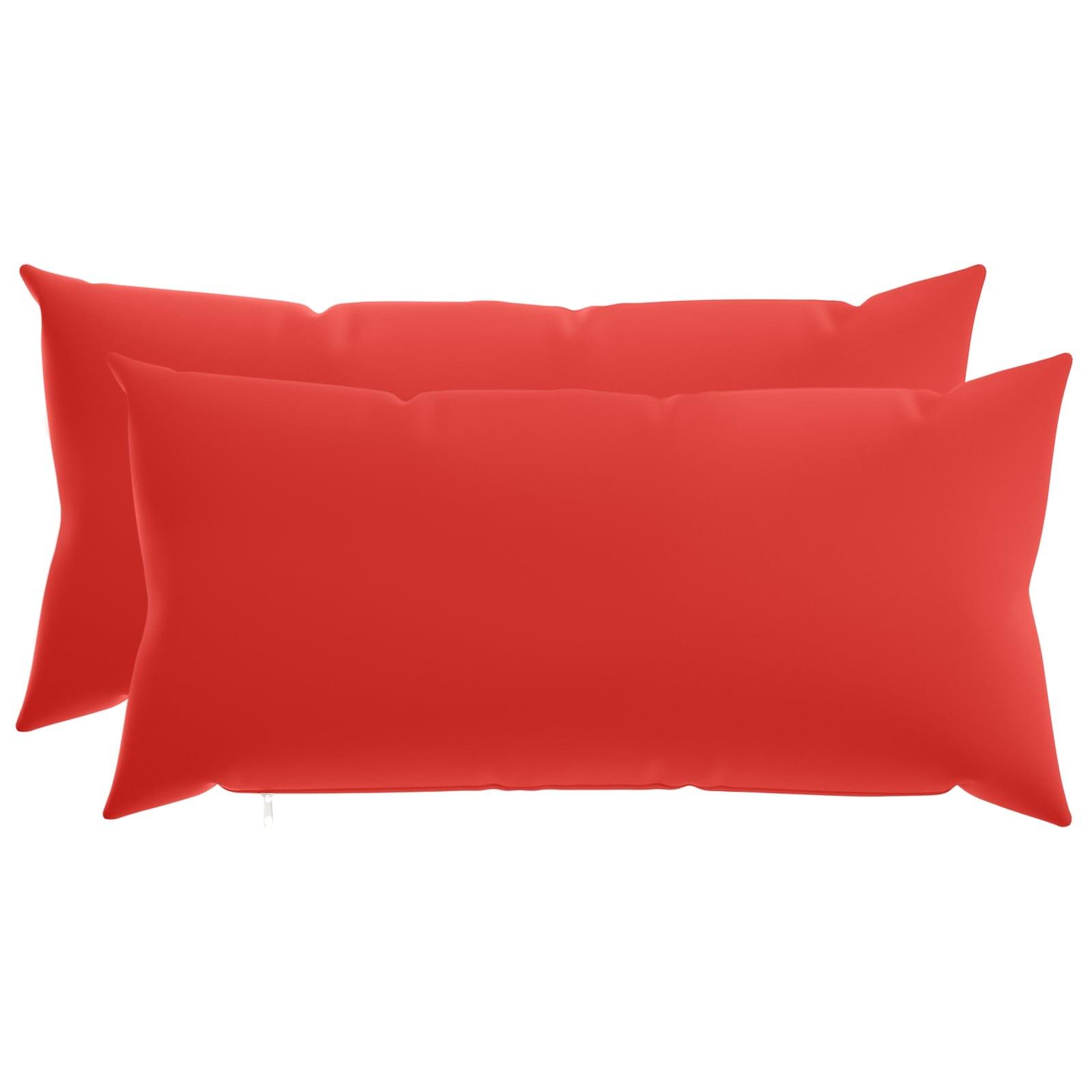Pudebetræk HEERLEN rød 40 x 80 cm 2 stk i polyester
