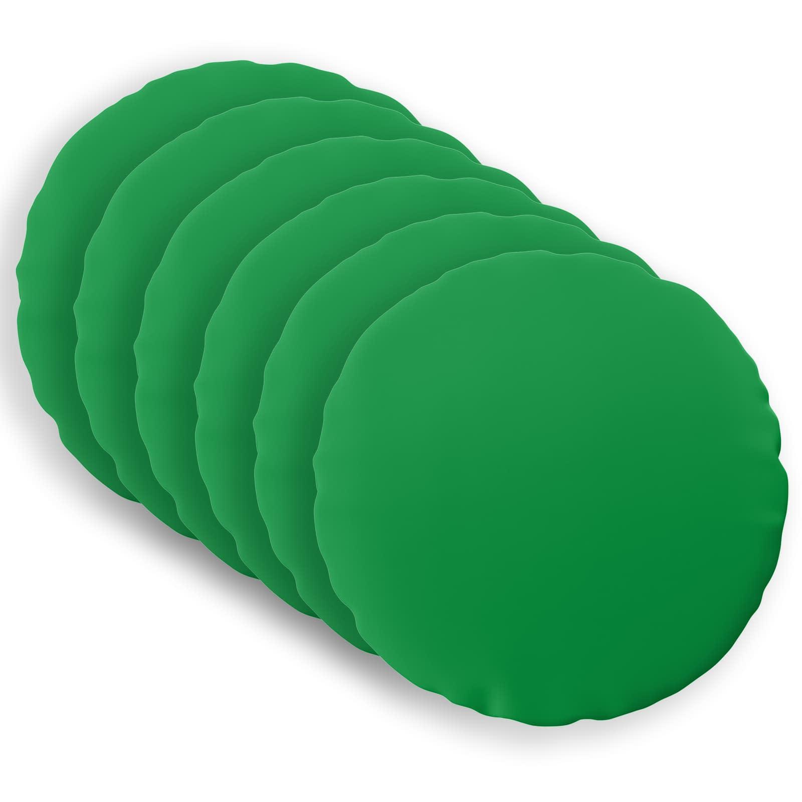 Pudebetræk 6 stk HEERLEN grøn Ø 50 cm i polyester