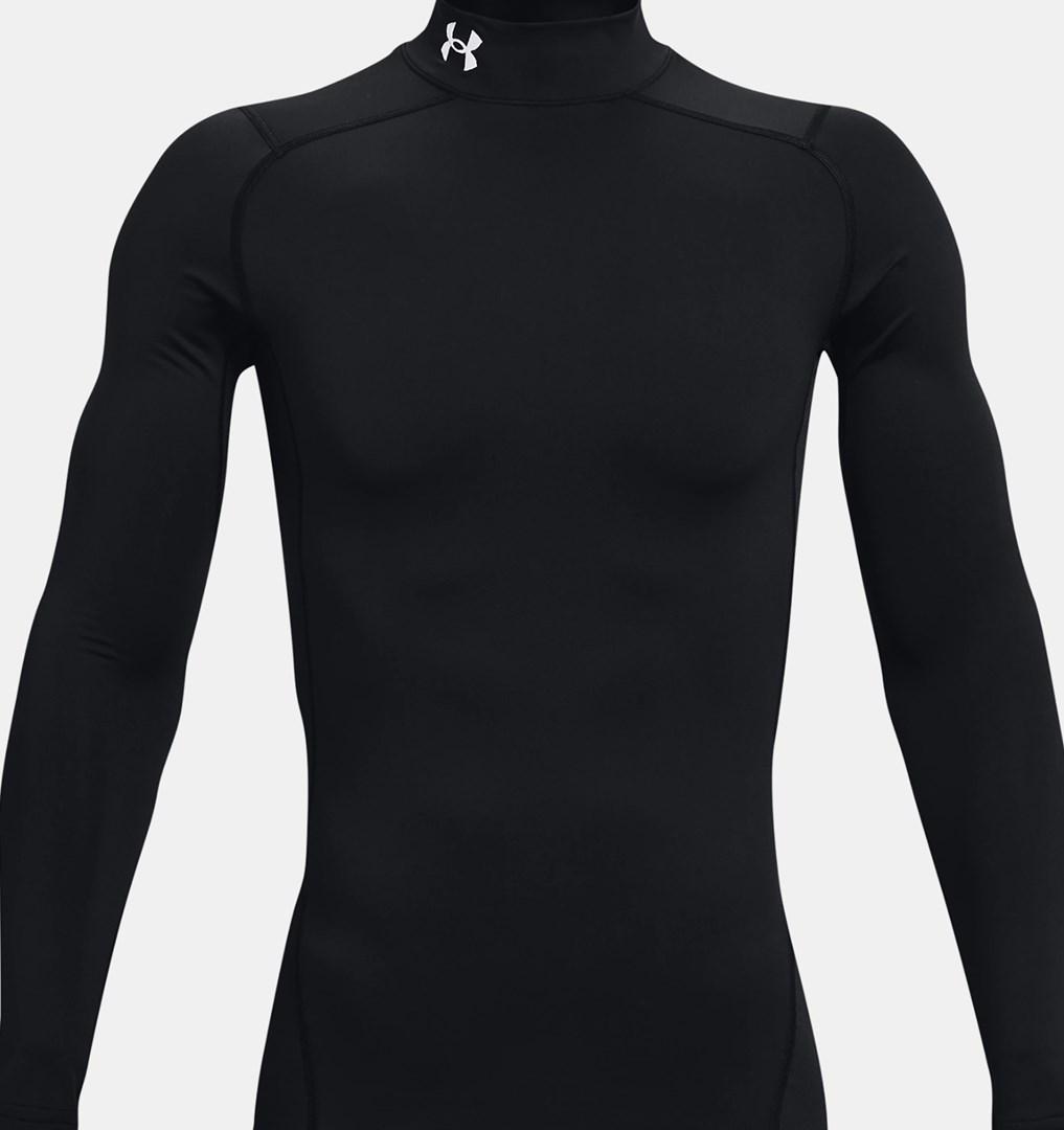 Under Armour ColdGear, Voksen, Hanstik, Sort, Toppen af basislaget, Monokromatisk, Black / White - 001