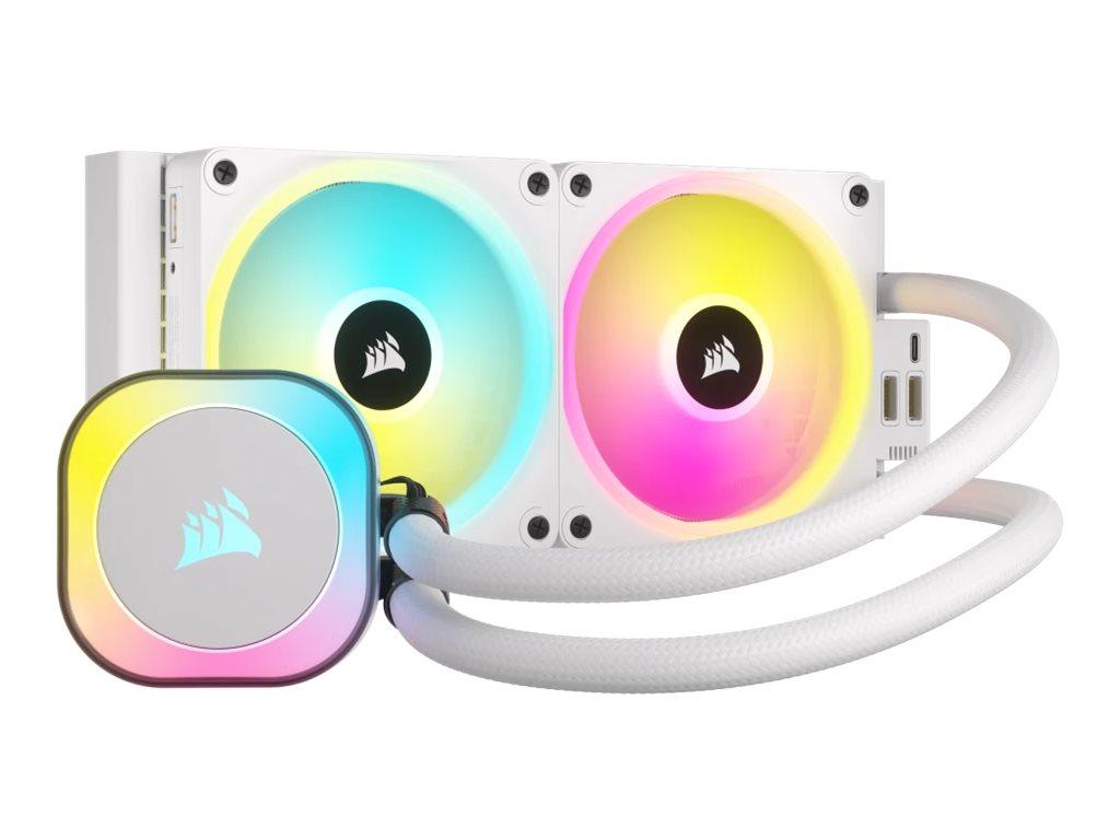 Corsair iCUE Link H100i RGB CPU-vandkøler 240 mm hvid