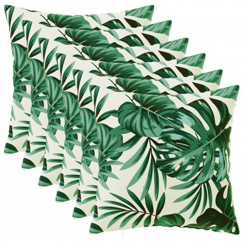 Pudebetræk HEERLEN bladmønster 40 x 40 cm 6 stk polyester
