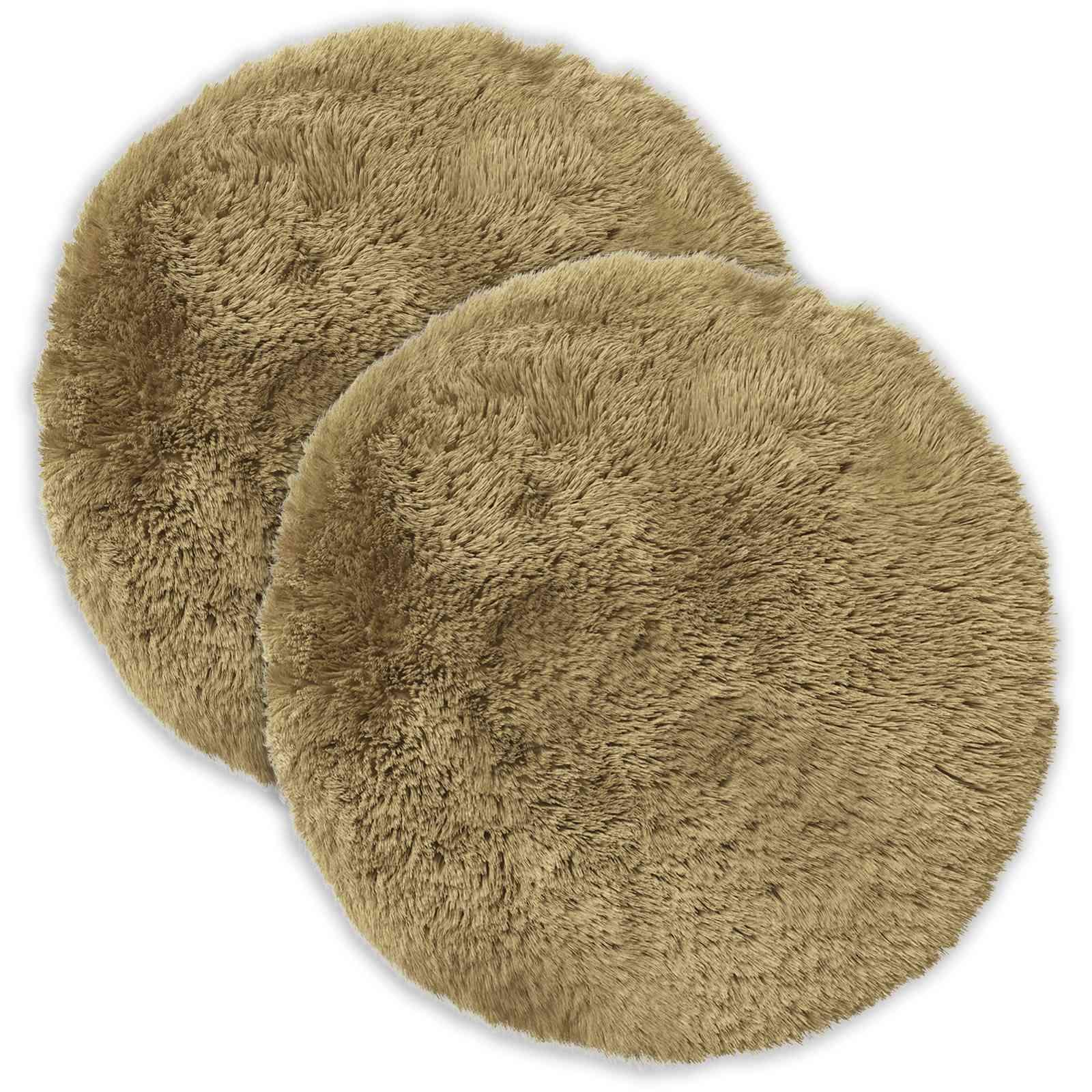 Pudebetræk 2 stk HEERLEN lys grøn Ø 30 cm i PV fleece