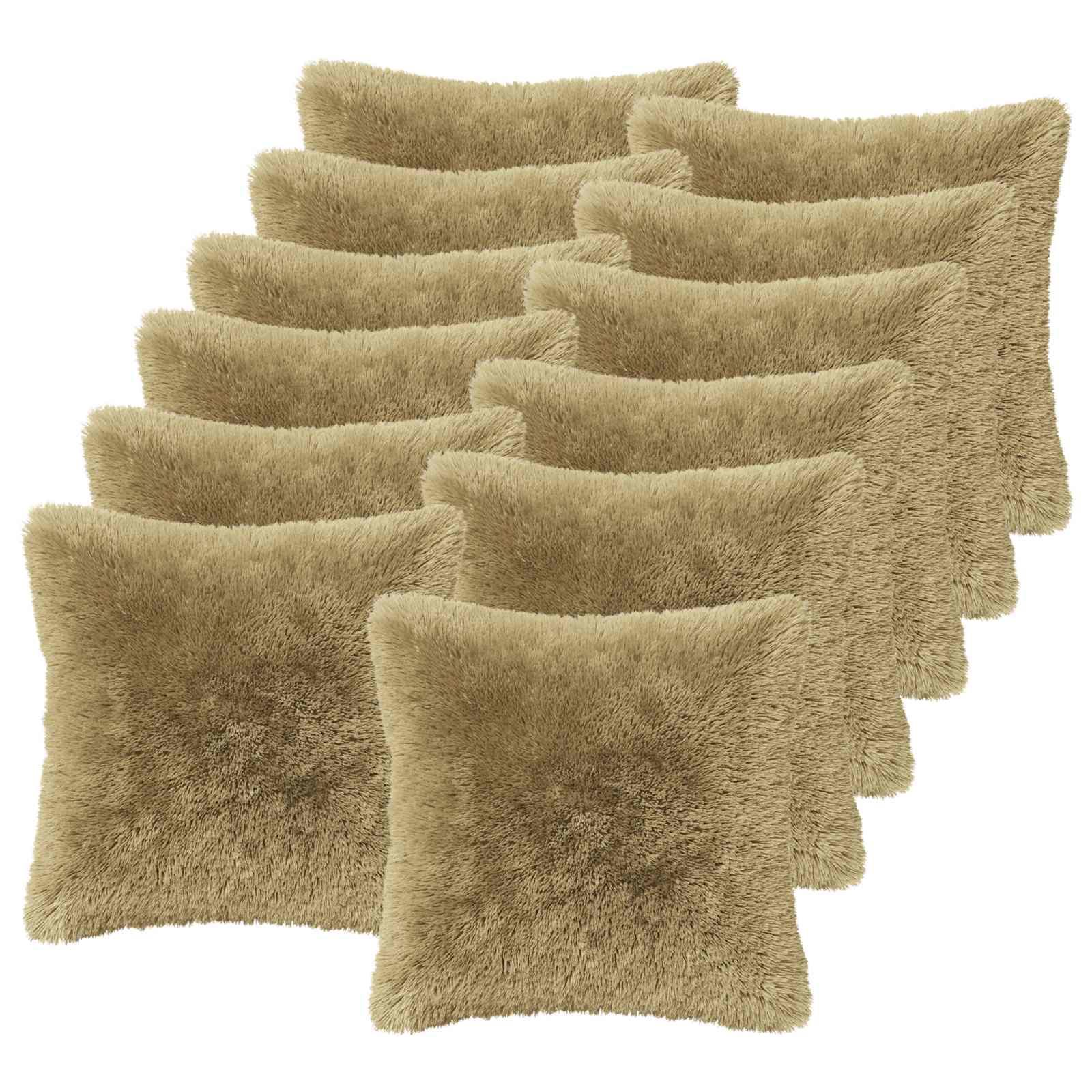 Pudebetræk 12 stk HEERLEN lys grøn 45 x 45 cm i PV fleece