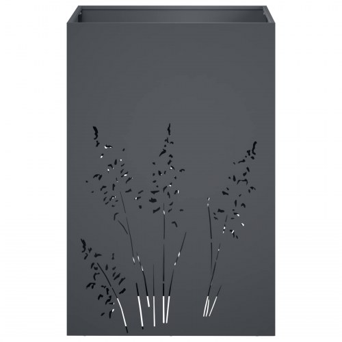 Blomsterkrukke 2 stk. antracit 50 x 50 x 75 cm