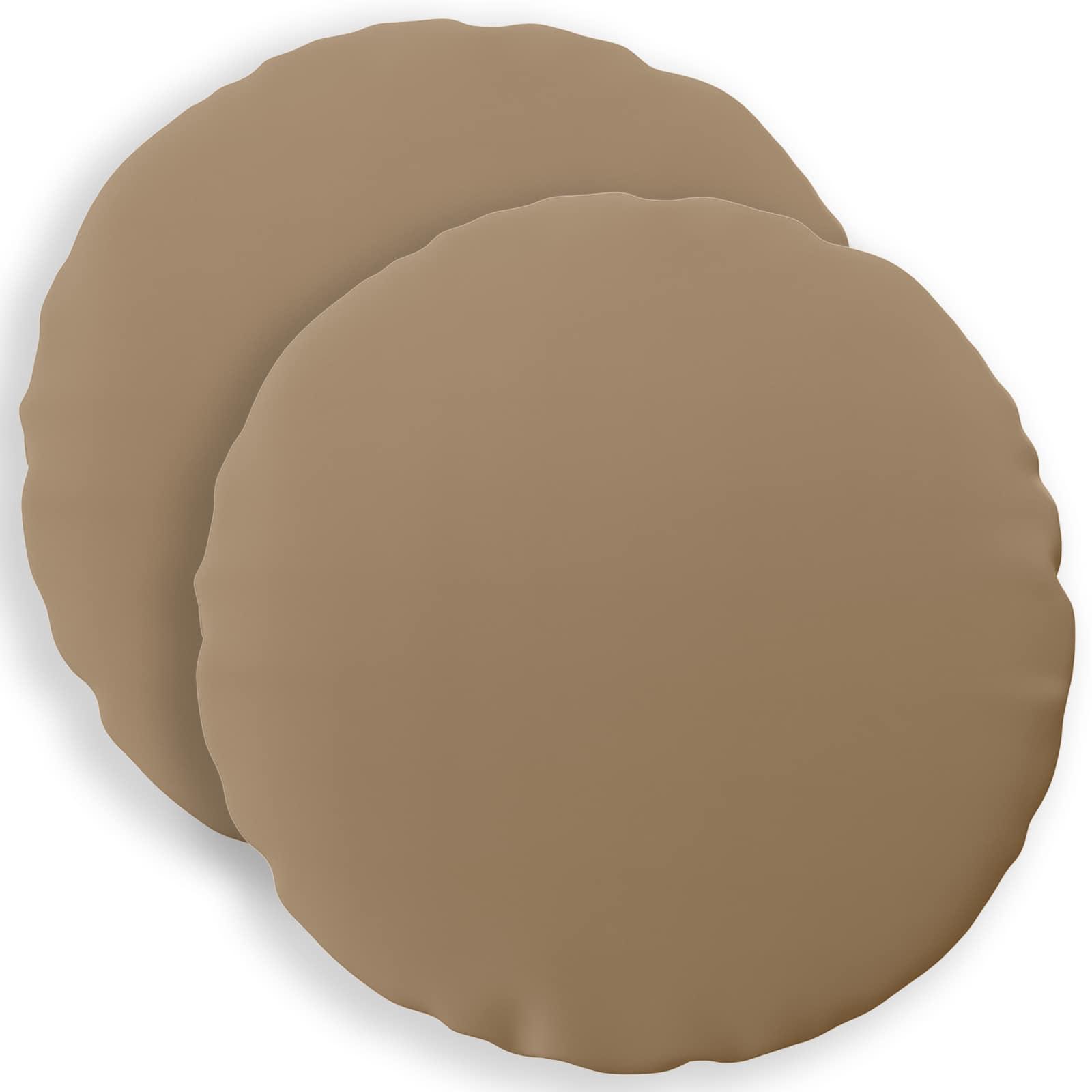 Pudebetræk 2 stk. HEERLEN gråbrun Ø 60 cm i polyester